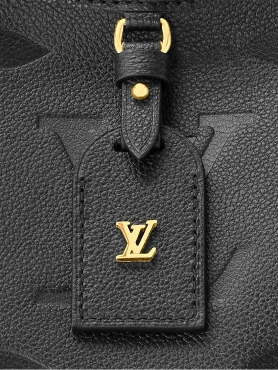 Louis Vuitton Black Monogram Empreinte Shoulder Bag with Gold Hardware - Picture 5 of 16
